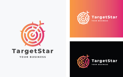 Målstjärna företagets logotypmall