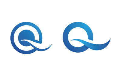 Wasserwellen-Flüssigkeitsvektor-Logo-Illustrationsdesign V1.21