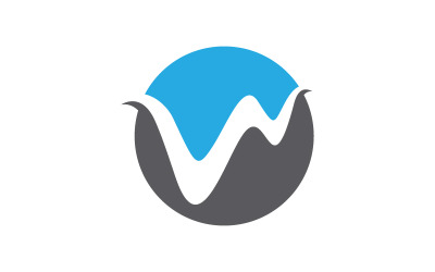Wasserwellen-Flüssigkeitsvektor-Logo-Illustrationsdesign V1.22