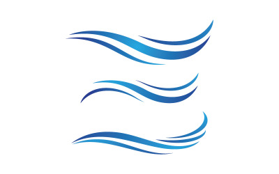 Watergolf vloeistof vector Logo illustratie ontwerp V1.31