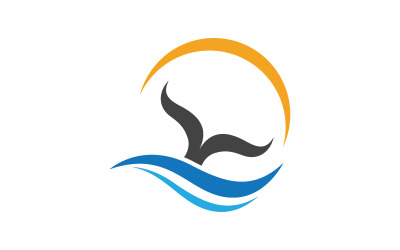 Watergolf vloeistof vector Logo illustratie ontwerp V1.46
