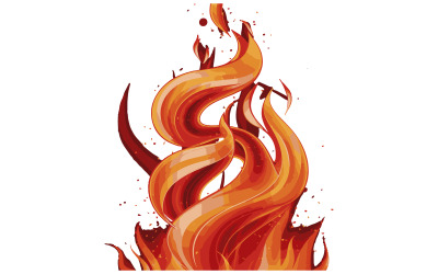 A illustration of a mesmerizing fire