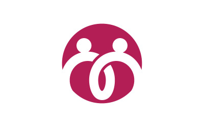 People Group Care Community-Netzwerk und soziales Logo-Design v.79