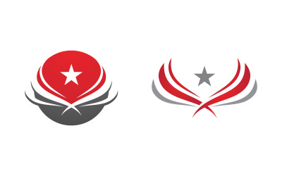 Eagle Hawk vinge ikon Mall logotyp illustration design v.7
