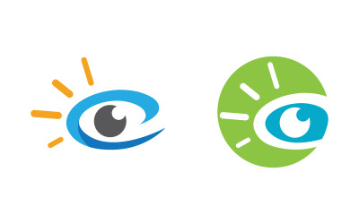Branding Corporate Health Oogzorg vector Logo ontwerp v.11