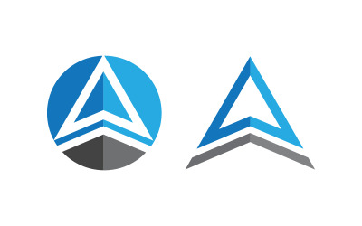 Designvorlage für das Geschäftskonzept „A Letter Logo“ v.10