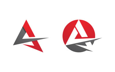 Designvorlage für das Geschäftskonzept „A Letter Logo“ v.11