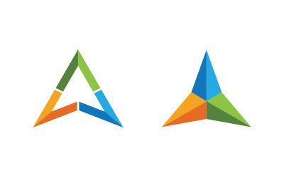 Designvorlage für das Geschäftskonzept „A Letter Logo“ v.12