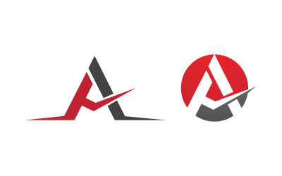 Designvorlage für das Geschäftskonzept „A Letter Logo“ v.13