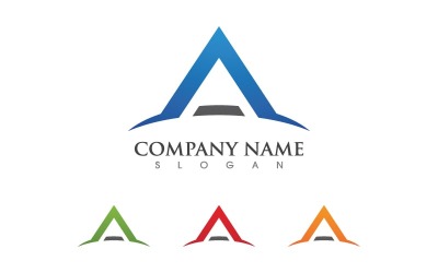 Designvorlage für das Geschäftskonzept „A Letter Logo“ v.16