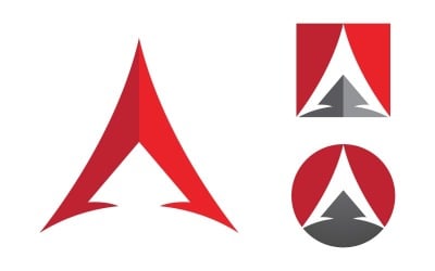 Designvorlage für das Geschäftskonzept „A Letter Logo“ v.1