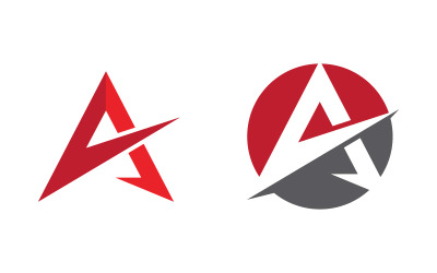 Designvorlage für das Geschäftskonzept „A Letter Logo“ v.22