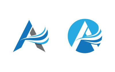 Designvorlage für das Geschäftskonzept „A Letter Logo“ v.2