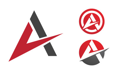 Designvorlage für das Geschäftskonzept „A Letter Logo“ v.6