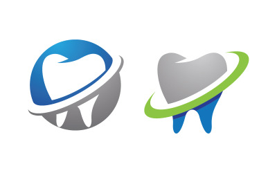 Tandheelkundige medische zorg logo pictogram vector ontwerp sjabloon v.10