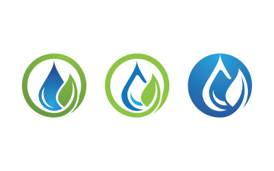 Waterdruppel Loodgieterslogo Sjabloon vectorillustratie v.26