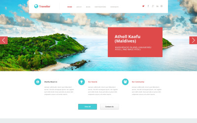 Адаптивная тема WordPress для туристических агентств