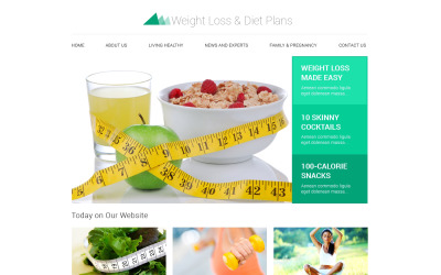 Modello di sito Web reattivo per la perdita di peso