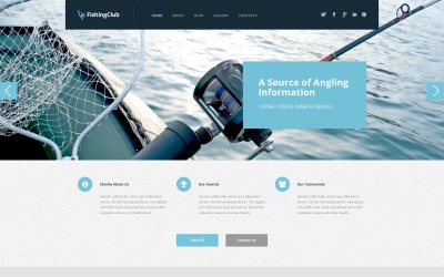 Responsief WordPress-thema voor vissen