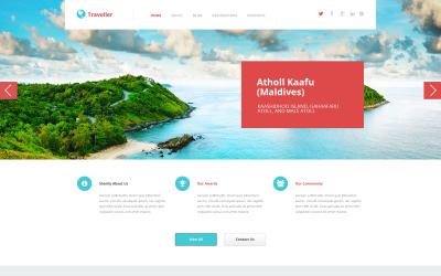 Responsive Seyahat Firması Wordpress #50744