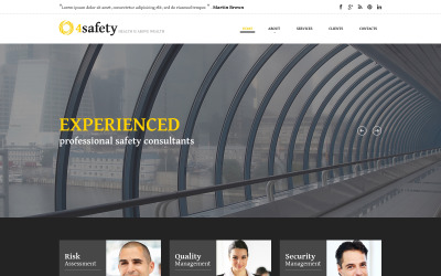 Responsive Website template over Beveiliging №50748