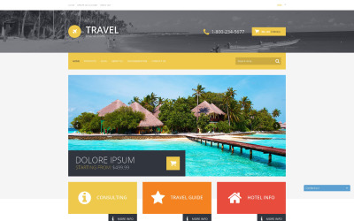 Responsywny szablon Shopify Travel Destinations #50767