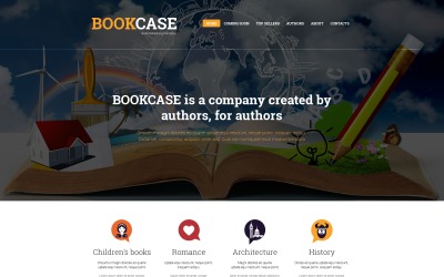 Reszponzív Kiadók témakörű Weboldal sablon 50777