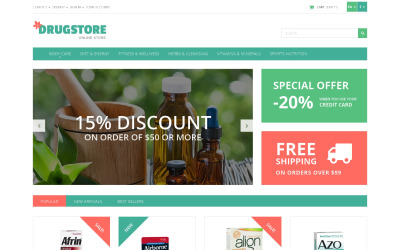 Reszponzív Medicine and Health PrestaShop sablon 50725