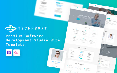 TechSoft - Yazılım Geliştirme Stüdyosu Web Sitesi Şablonu
