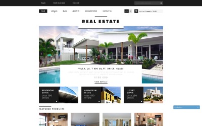 Tema de Shopify Flexível para Sites de Agencia imobiliária №50794