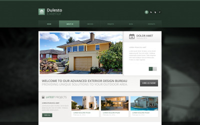 Thème Drupal pour site de design extérieur #50790