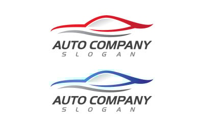 Шаблон логотипа гоночного автомобиля, векторная иллюстрация v.4