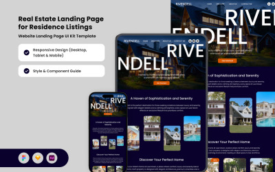 Rivendell - Stijlvolle landingspagina voor onroerend goed