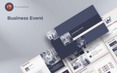 Apresentação de PowerPoint de evento empresarial
