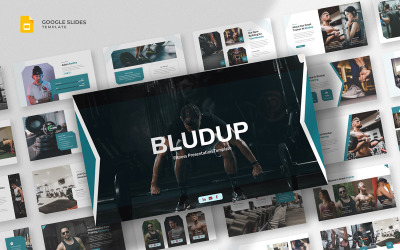 Bludup - Szablon Google Slides dla siłowni i fitnessu