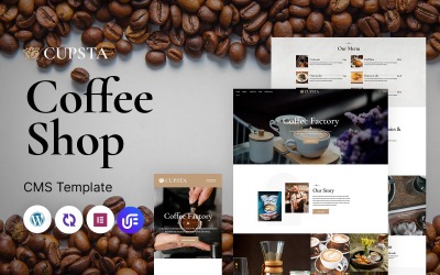 Cupsta – víceúčelové responzivní téma WordPress Coffee Shop