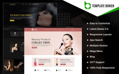 Estética - Salão e Cosméticos - Tema Shopify Responsivo para eCommerce