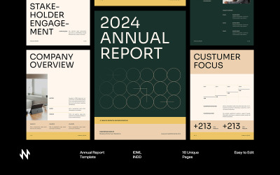Green Annual Report Template