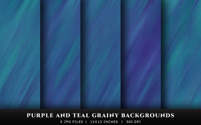 Sfondi con texture granulosa viola e verde acqua