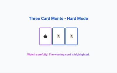 Three Card Monte: ¡Pon a prueba tu suerte y tus habilidades!
