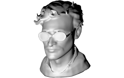Busto modernista con los ojos vendados (modelo de impresión 3D gratuito)