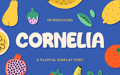 Cornelia - Aranyos, játékos megjelenítő betűtípus