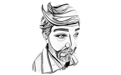 Friendly Swoop Gentleman Bust Free 3D Print Model