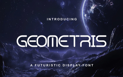 Geometris - Геометрический футуристический дисплейный шрифт