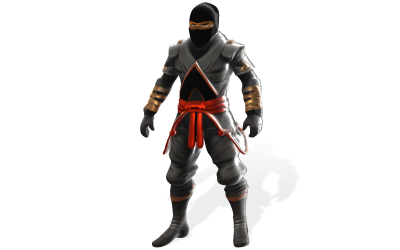 Modèle d&amp;#39;impression 3D du personnage Stealth Master Ninja