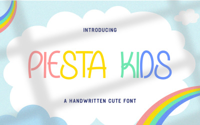 Piesta Kids - Carattere scritto a mano carino e giocoso