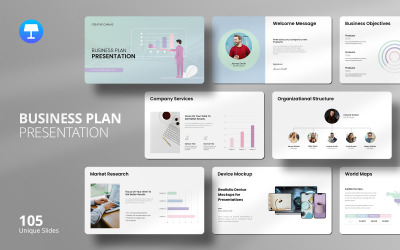 Plantilla de Keynote para plan de negocios: Diseño de presentación corporativa