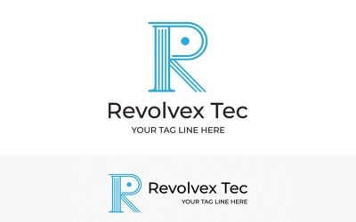 R creative unique logo Design