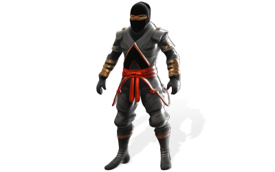 Stealth Master Ninja Charakter 3D-Druckmodell