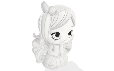 Uroczy model figurki łuku 3D